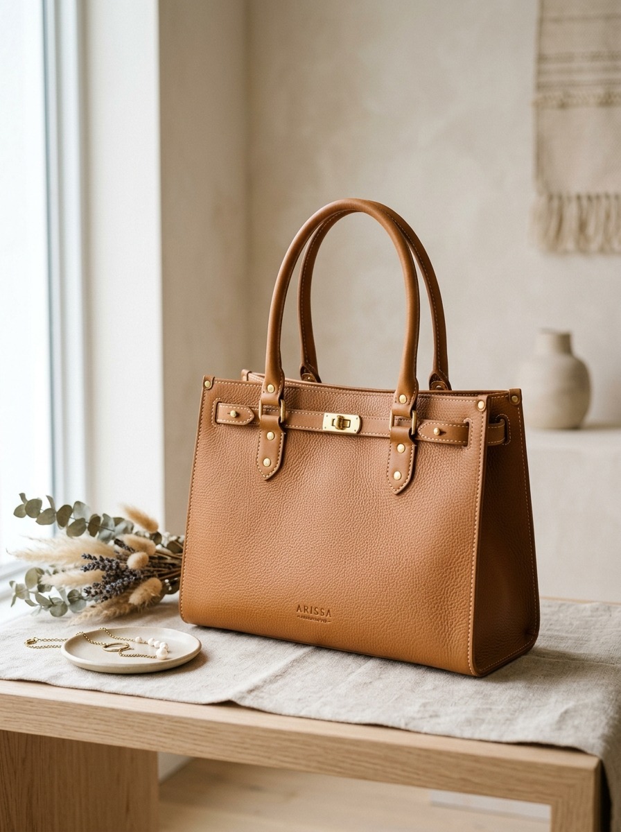 Atelier Camel El Yapımı Tote Çanta
